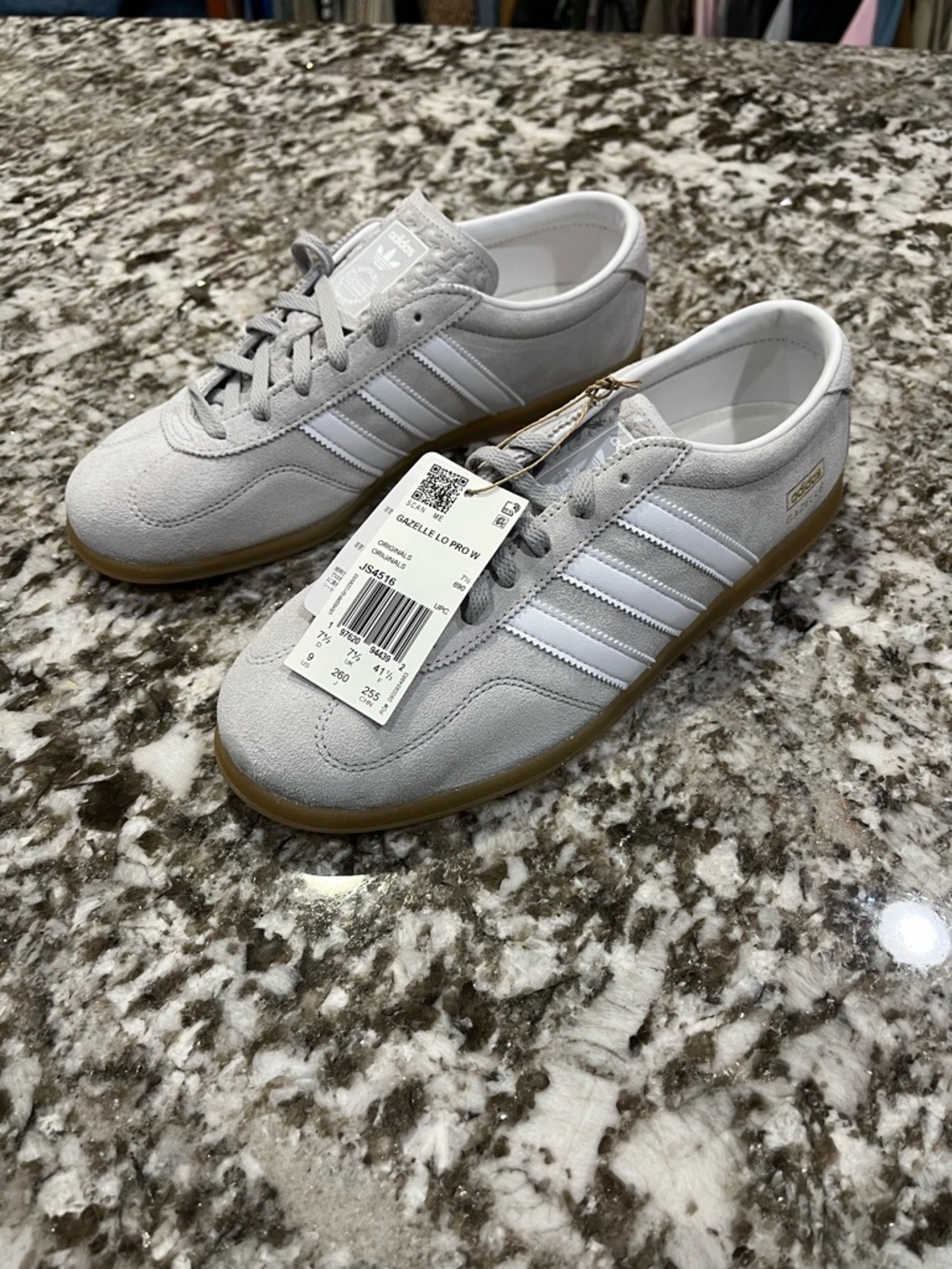 Adidas Gazelle Lo Pro W JS4516 Grey White Gum Women's Sizes 9 - Picture 2 of 8